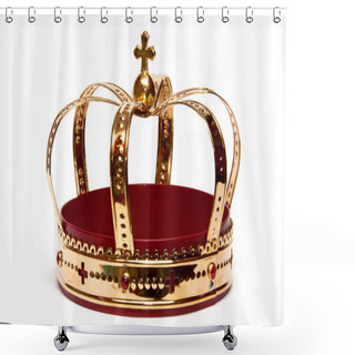 Personality  Golden Crown Shower Curtains