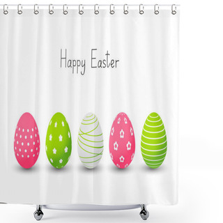 Personality  Easter Eggs Shower Curtains