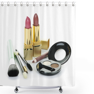 Personality  Makeup And Cosmetics Shower Curtains