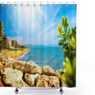 Personality  Torremolinos Panoramic View, Costa Del Sol. Malaga, Spain Shower Curtains