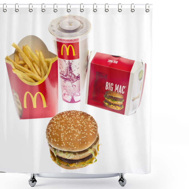 Personality  McDonalds Big Mac Menu Shower Curtains