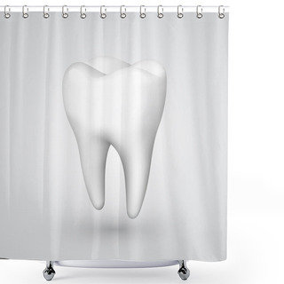 Personality  Vector Tooth Shower Curtains