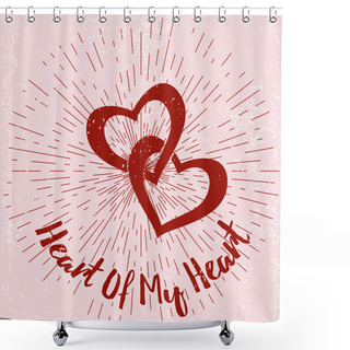 Personality  Valentine's Day Design Elements Shower Curtains