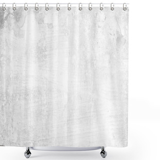 Personality  White Grunge Peeling Painted Concrete Texture Background. Shower Curtains