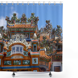 Personality  Vietnam Temple Shower Curtains