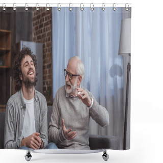 Personality  Father And Son Shower Curtains