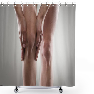 Personality  Knee Pain Shower Curtains