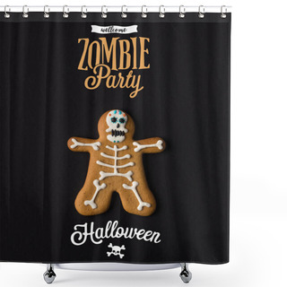 Personality  Halloween Skeleton Cookie Shower Curtains