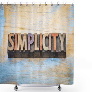 Personality  Simplicity Word Abstract Shower Curtains