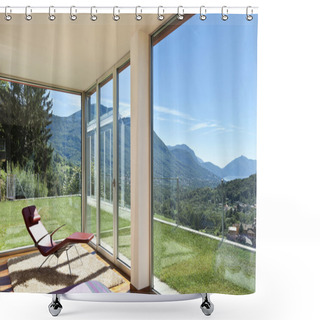 Personality  Modern House Interior Shower Curtains