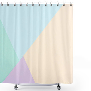 Personality  Close-up Shot Of Papers Of Pastel Colors For Background Shower Curtains