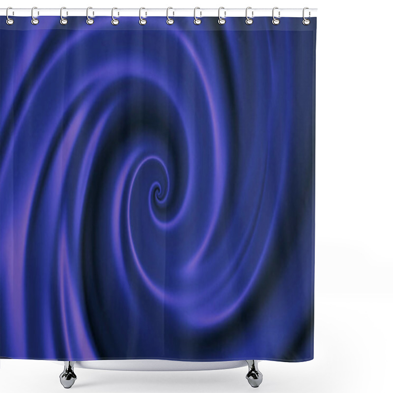 Personality  Abstract Background With Animation Of Blue Spinning Funnel, Seamless Loop. Endless Revolving Spiral With Hypnotic Effect. Shower Curtains