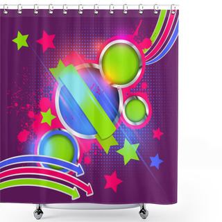 Personality  Vector Floral Background Design Shower Curtains