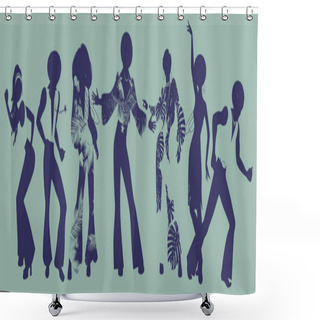 Personality  Soul Party Time. Dancers Of Soul, Funk Or Disco. Shower Curtains