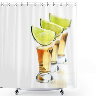 Personality  Tequila Shots Shower Curtains