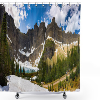 Personality  Iceberg Lake Montana Shower Curtains