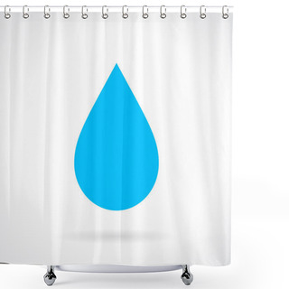 Personality  Water Drop Icon Shower Curtains