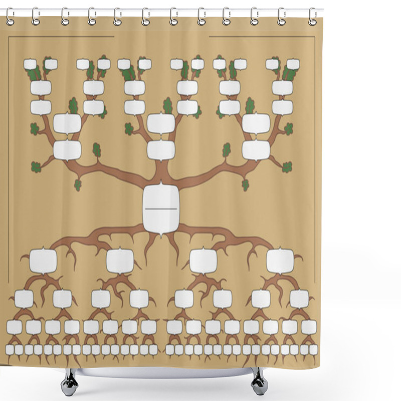 Personality  The family tree shower curtains