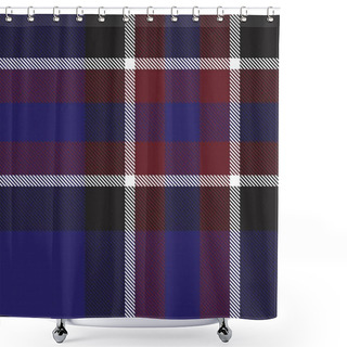 Personality  Red Navy Ombre Plaid Textured Seamless Pattern Suitable For Fashion Textiles And Graphics Shower Curtains