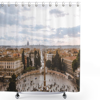 Personality  Piazza Del Popolo Shower Curtains