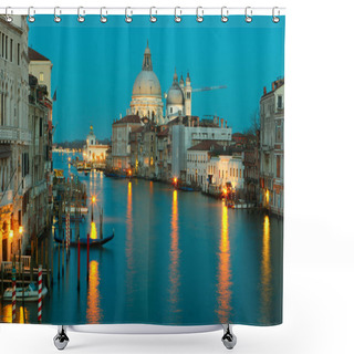 Personality  Grand Canal And Salute At Dusk, Venice Shower Curtains