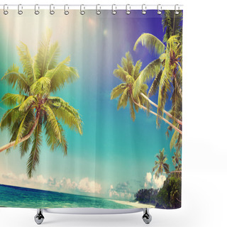 Personality  Summer And Tropical Island Shower Curtains