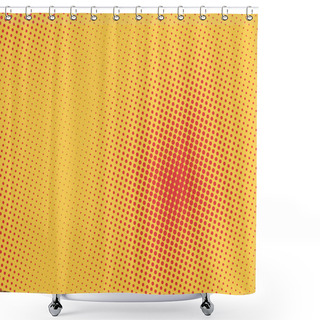 Personality  Comics Background Halftone Dots Shower Curtains