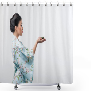 Personality  Tea Ceremony Conducted By Asian Woman Shower Curtains