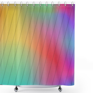 Personality  Panoramic Abstract Web Background Colorful Gradient - Vector Illustration Shower Curtains