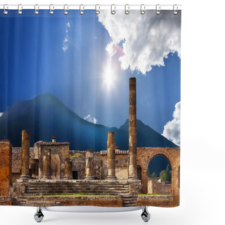 Personality  Italy. Ruins Of Pompey Shower Curtains