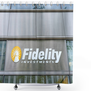 Personality  Washington, DC - Sept. 8, 2022: Fidelity Investments Is An American Multinational Financial Services Corporation Based In Boston, Massachusetts. Shower Curtains