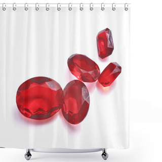 Personality  Rubies Shower Curtains
