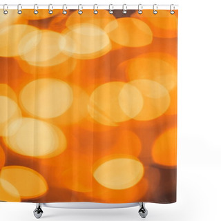 Personality  Full Frame Of Defocused Bright Christmas Festive Lights Shower Curtains