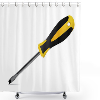 Personality  Screwdriver Shower Curtains