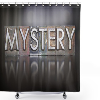 Personality  Mystery Letterpress Shower Curtains