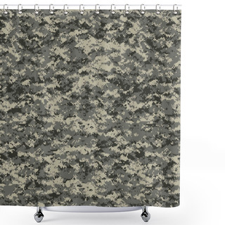 Personality  Digital Military Camo Texture Shower Curtains