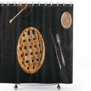 Personality  Homemade Pie Shower Curtains