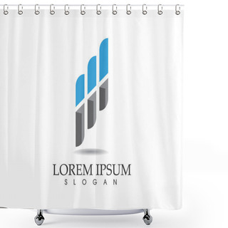 Personality  Building And Finance Logo Shower Curtains