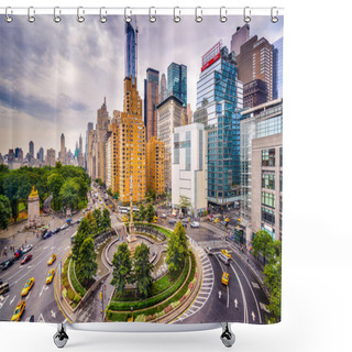 Personality  Columbus Circle Shower Curtains