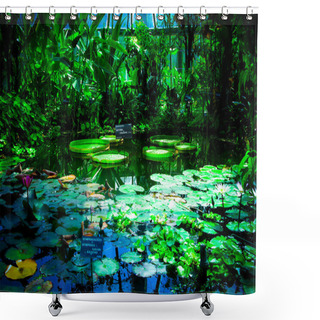 Personality  Lilies Greenhouse Shower Curtains