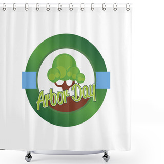 Personality  Arbor Day Shower Curtains