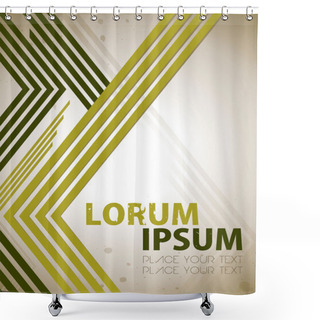 Personality  Vector Vintage Background With Lines Shower Curtains