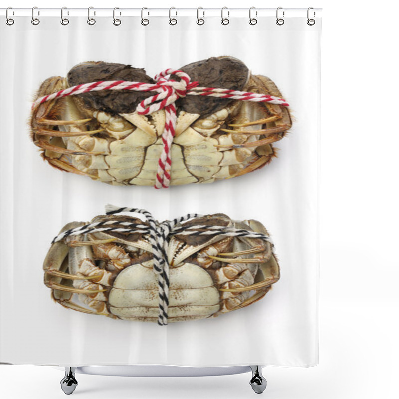 Personality  Raw Shanghai Hairy Crabs(male And Female) ,ventral Side Shower Curtains