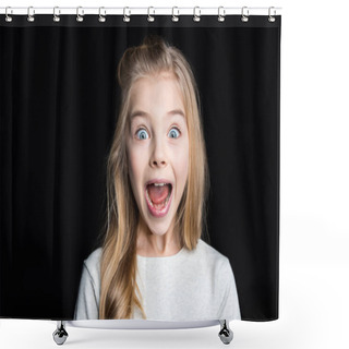 Personality  Cute Blonde Girl Shower Curtains