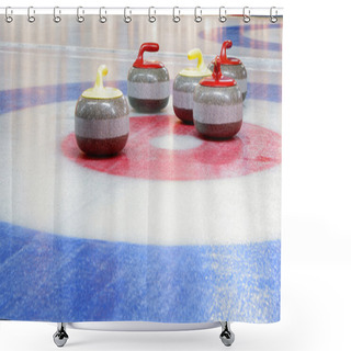 Personality  Curling Stones Shower Curtains