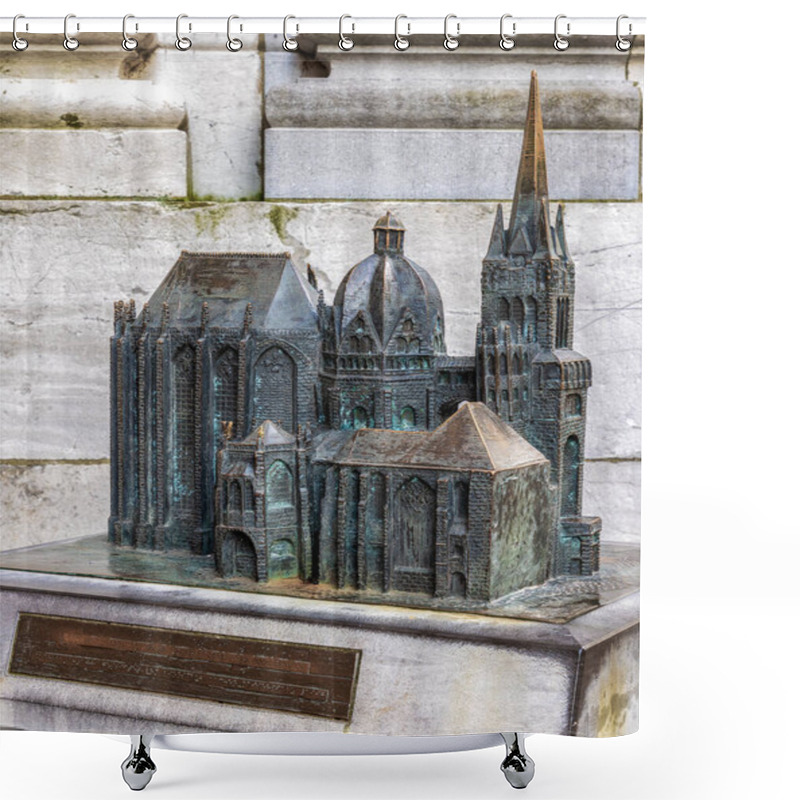 Personality  View Of The Cathedral Of Aachen, NRW, Germany Shower Curtains