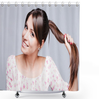 Personality  Healthy Hair Shower Curtains