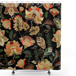 Personality  Floral Seamless Patter, Provence Style Shower Curtains