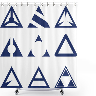 Personality  Graphic Elements Set. Shower Curtains