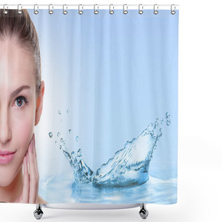 Personality  Beauty Skin Care Concept Shower Curtains